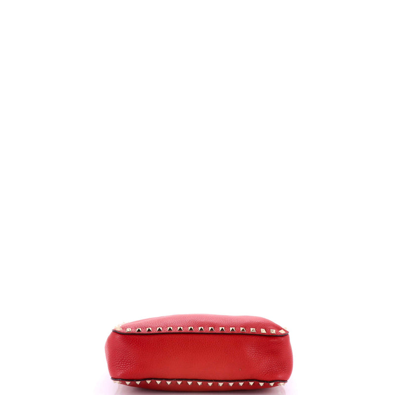 Rockstud Flip Lock Messenger Bag Leather