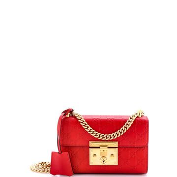 Padlock Shoulder Bag Guccissima Leather