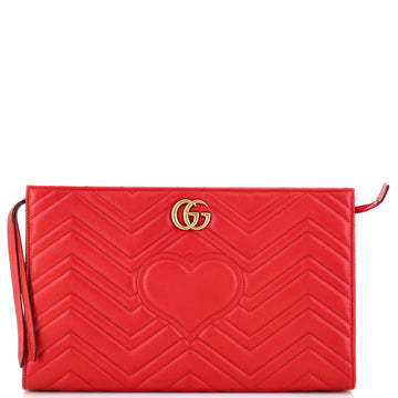 Gg Marmont Clutch Matelasse Leather