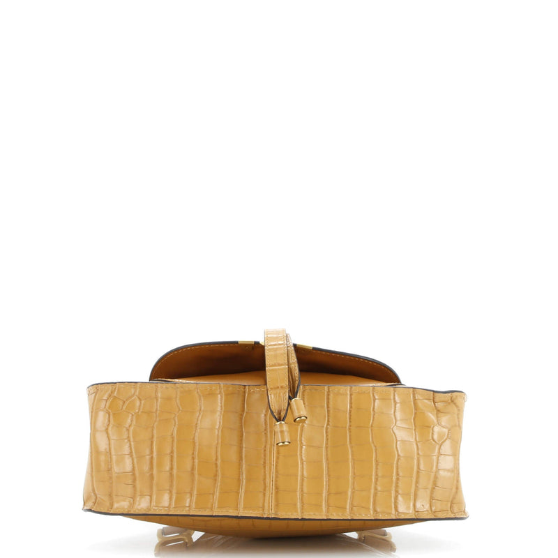 Marcie Satchel Crocodile Embossed