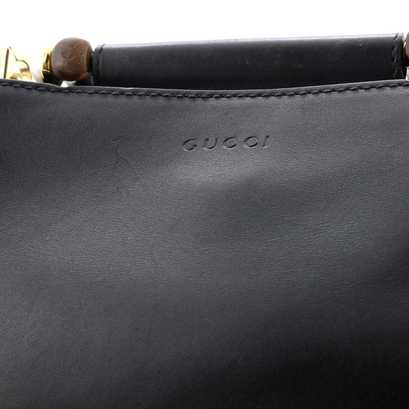 Nymphaea Top Handle Bag Leather Mini