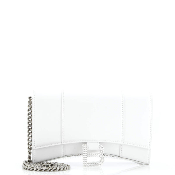 Hourglass Chain Wallet Leather With