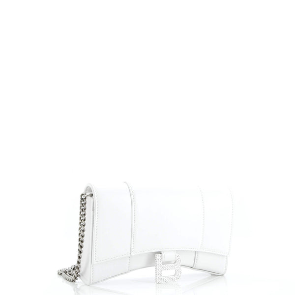 Hourglass Chain Wallet Leather With