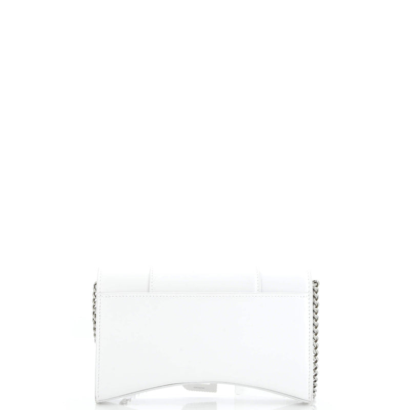 Hourglass Chain Wallet Leather With