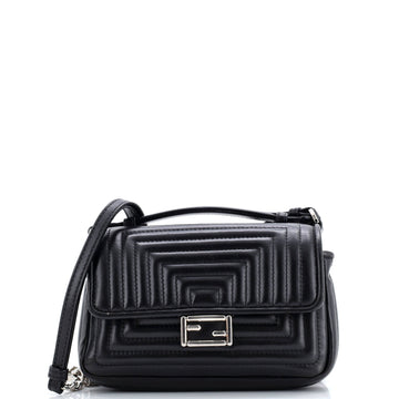 Double Baguette Quilted Leather Micro