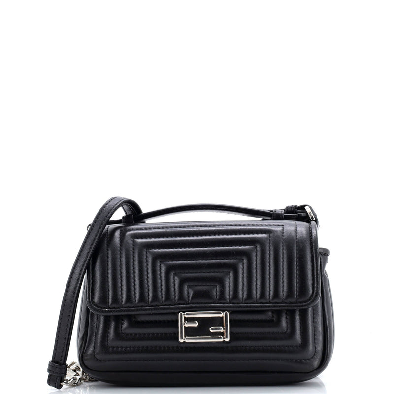 Double Baguette Quilted Leather Micro