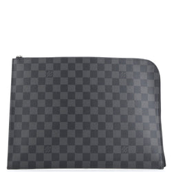 Zip Around Pochette Jour Damier Graphite