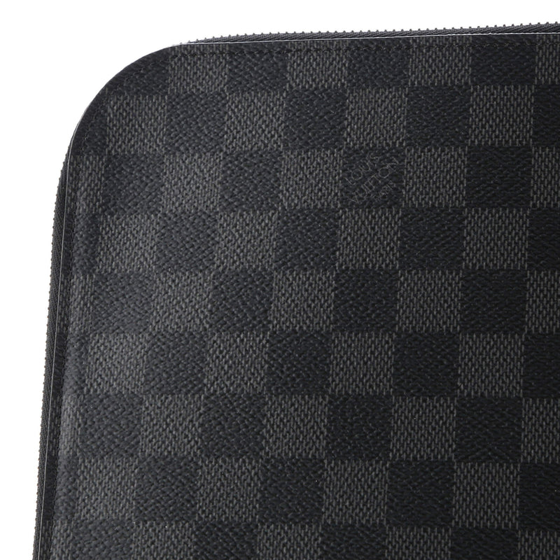 Zip Around Pochette Jour Damier Graphite