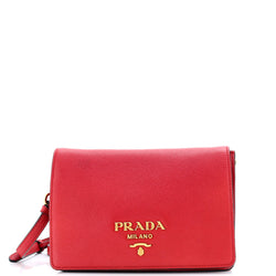 Dual Strap Flap Crossbody Bag Vitello
