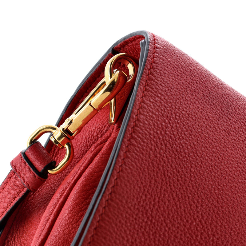 Dual Strap Flap Crossbody Bag Vitello