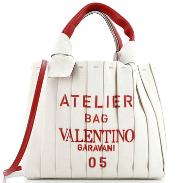 Atelier 05 Tote Pleated Canvas Medium