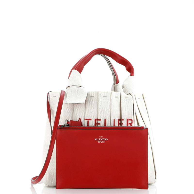 Atelier 05 Tote Pleated Canvas Medium