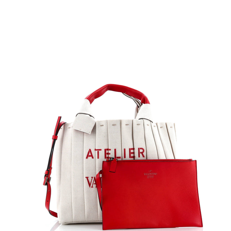 Atelier 05 Tote Pleated Canvas Medium