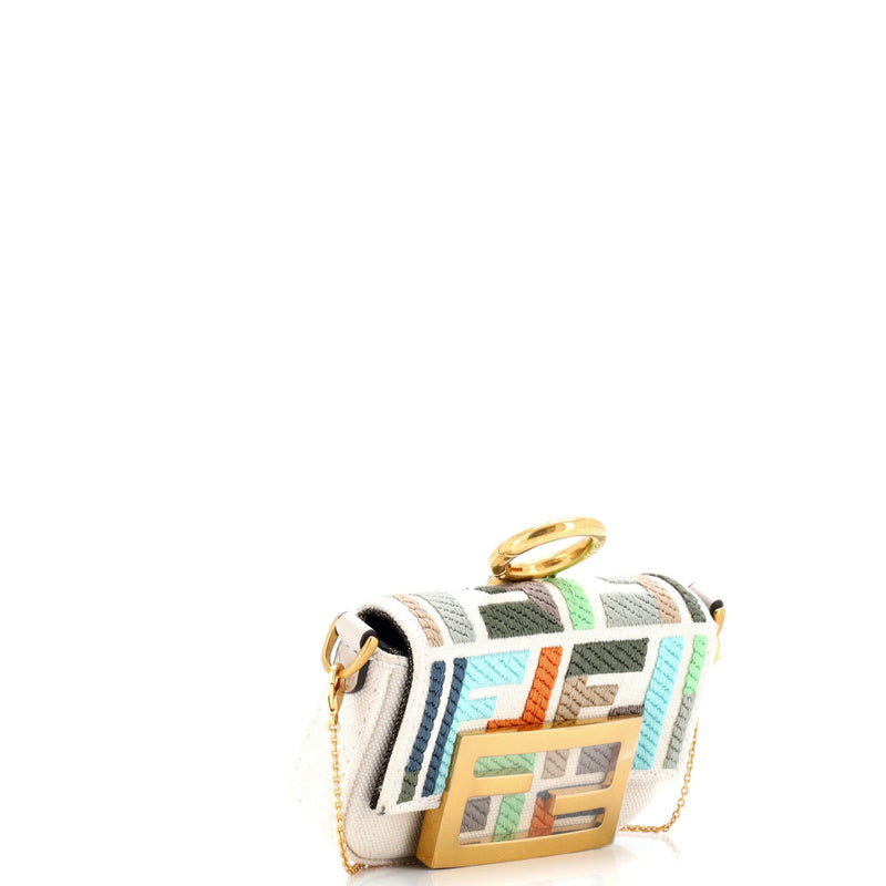 Chain Baguette Charm Bag Zucca