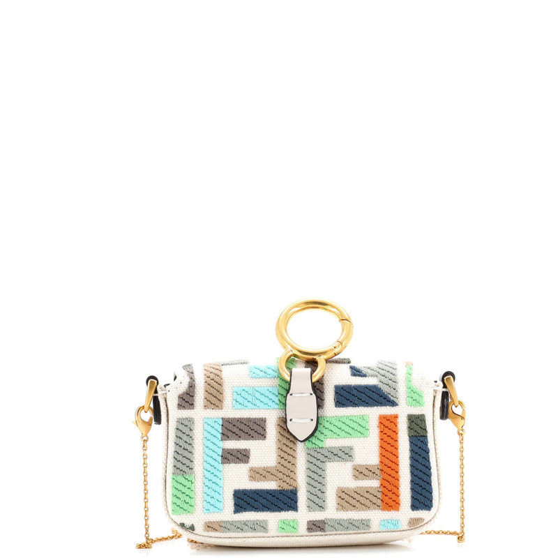 Chain Baguette Charm Bag Zucca