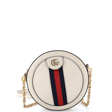 Ophidia Round Shoulder Bag Leather Mini