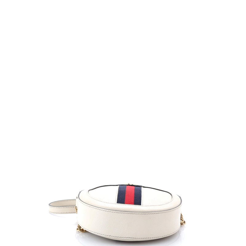 Ophidia Round Shoulder Bag Leather Mini