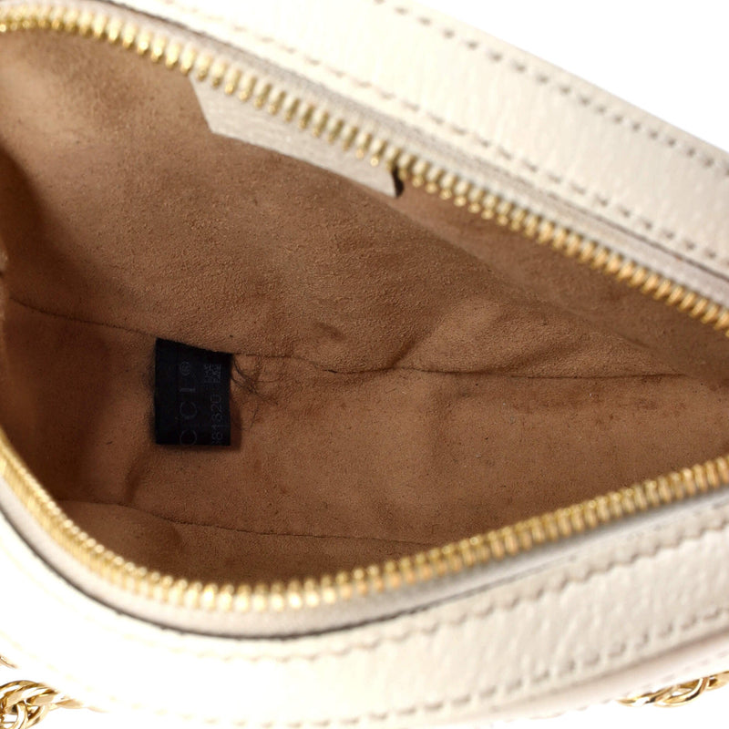 Ophidia Round Shoulder Bag Leather Mini