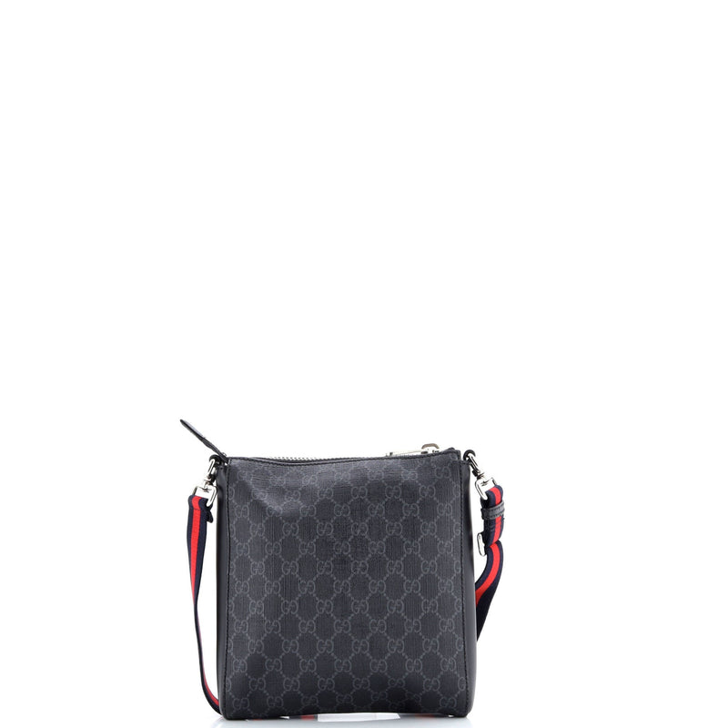 Web Strap Front Zip Messenger Bag Gg