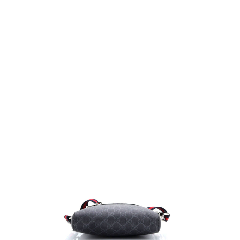 Web Strap Front Zip Messenger Bag Gg