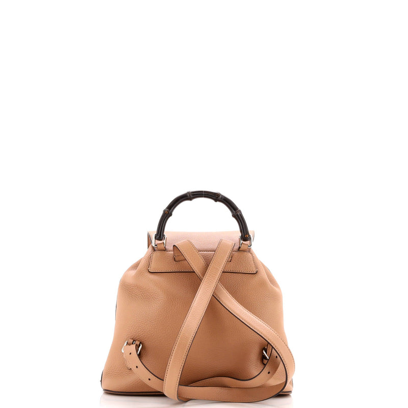 Bamboo Tassel Backpack Leather Medium