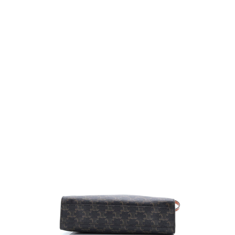 Vertical Cabas Tote Triomphe Coated