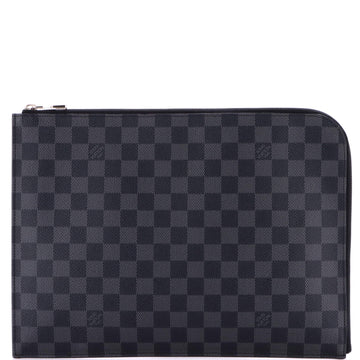 Zip Around Pochette Jour Damier Graphite
