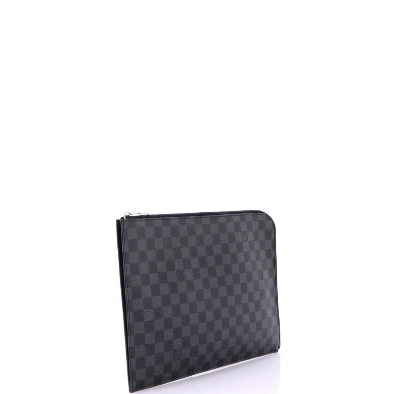 Zip Around Pochette Jour Damier Graphite
