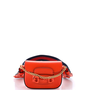 Horsebit Shoulder Bag Leather Super Mini