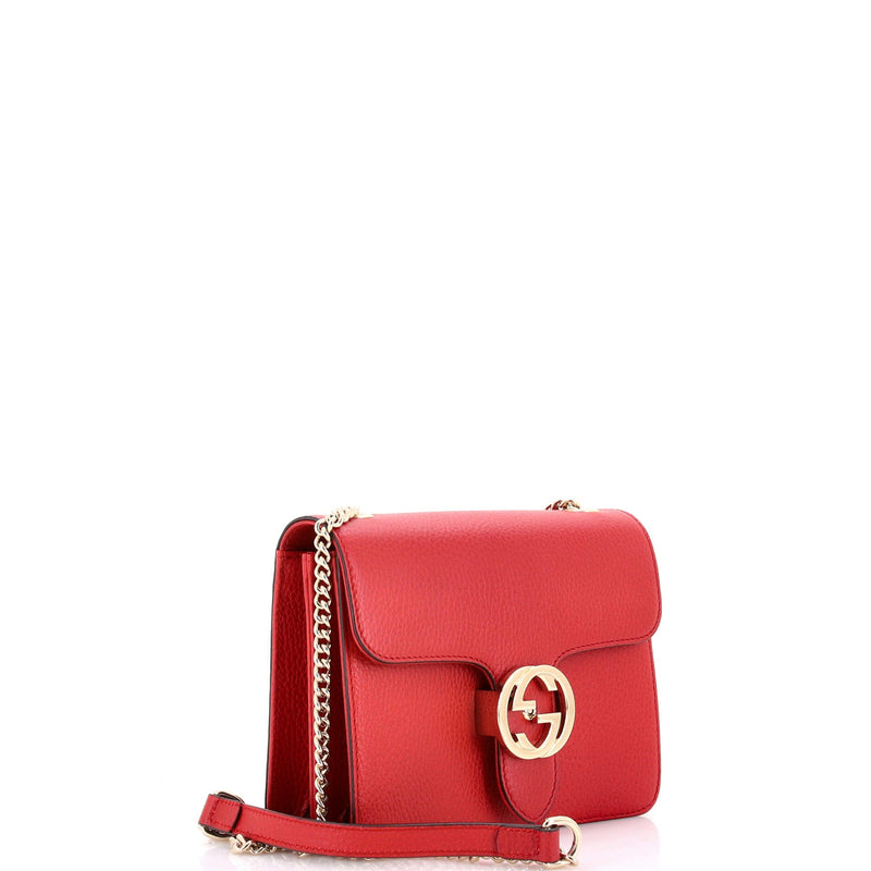 Interlocking Shoulder Bag Leather Small