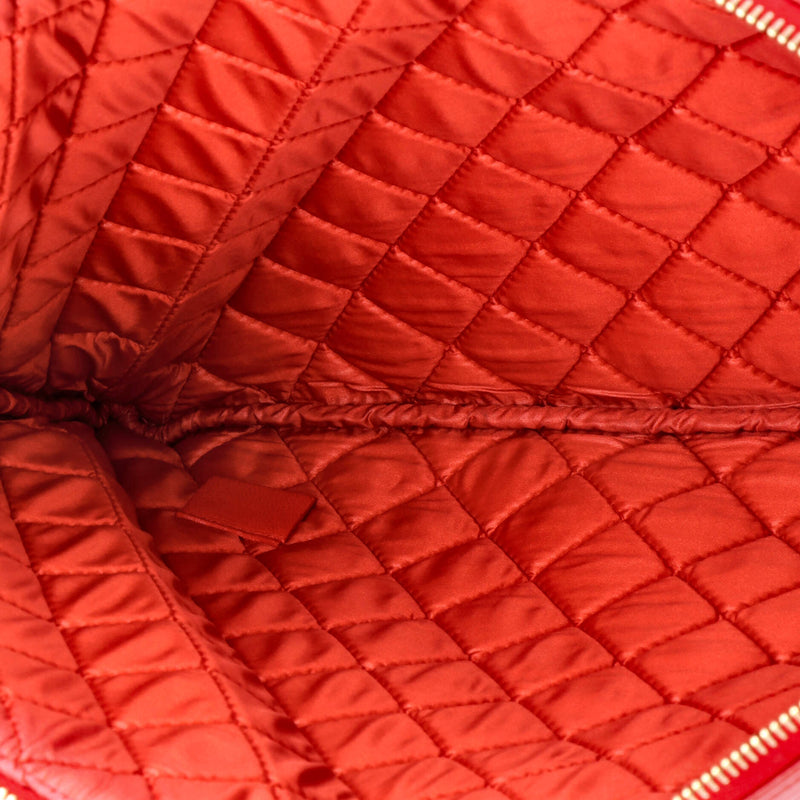Boy O Case Clutch Quilted Lambskin Large