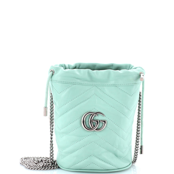 Gg Marmont Bucket Bag Matelasse Leather