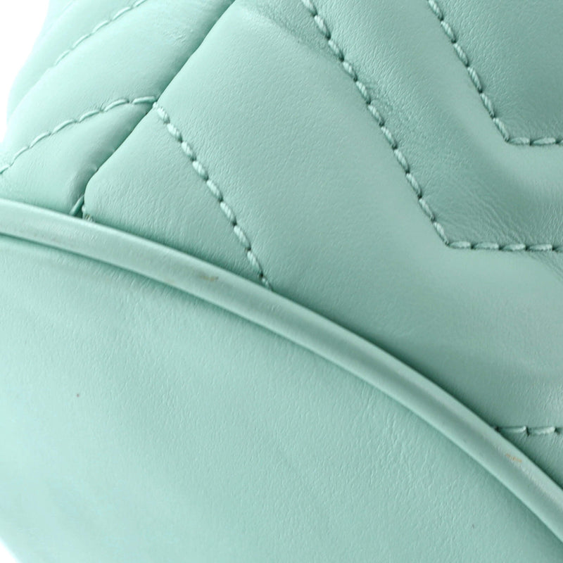Gg Marmont Bucket Bag Matelasse Leather