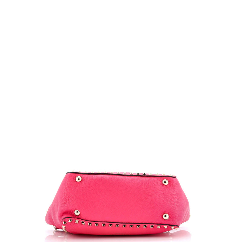 Rockstud Tote Pebbled Leather Small