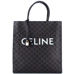 Vertical Cabas Tote Triomphe Coated