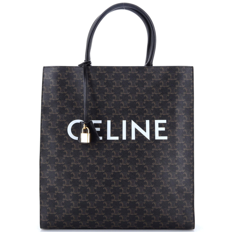 Vertical Cabas Tote Triomphe Coated