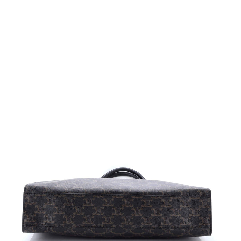 Vertical Cabas Tote Triomphe Coated