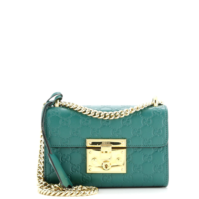 Padlock Shoulder Bag Guccissima Leather