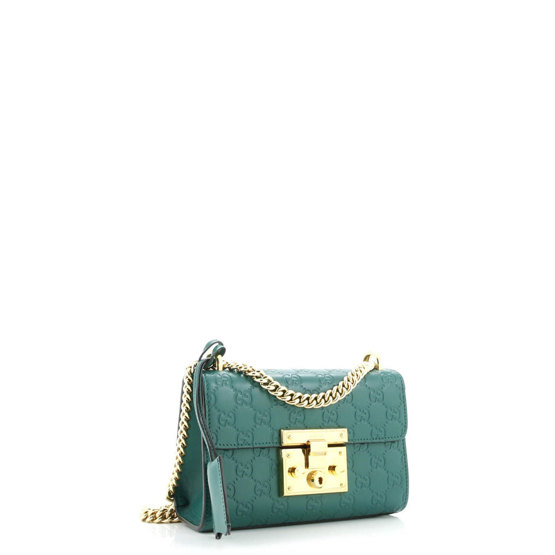Padlock Shoulder Bag Guccissima Leather