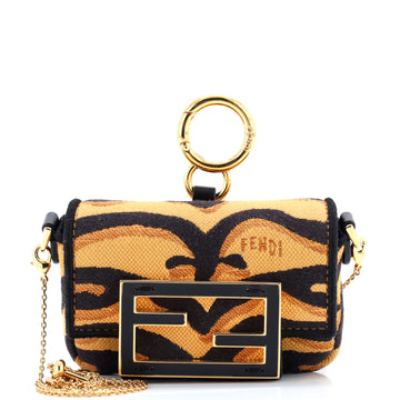 Chain Baguette Charm Bag Embroidered