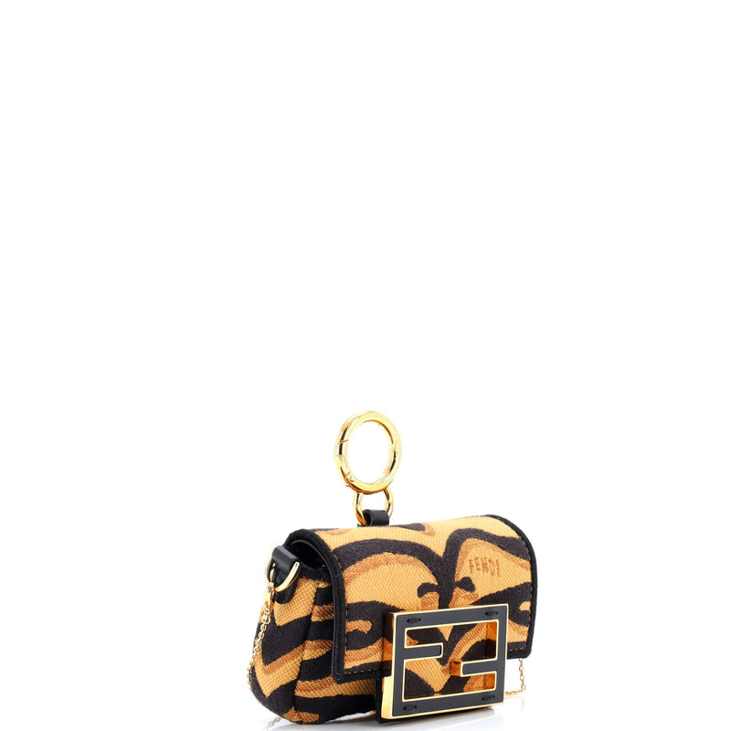 Chain Baguette Charm Bag Embroidered