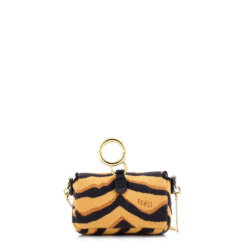 Chain Baguette Charm Bag Embroidered