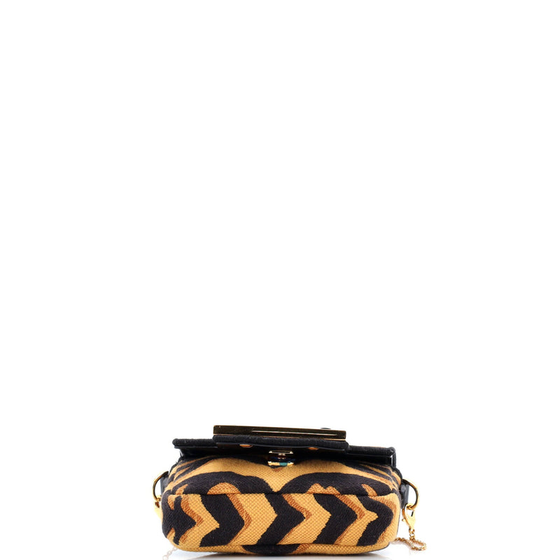 Chain Baguette Charm Bag Embroidered
