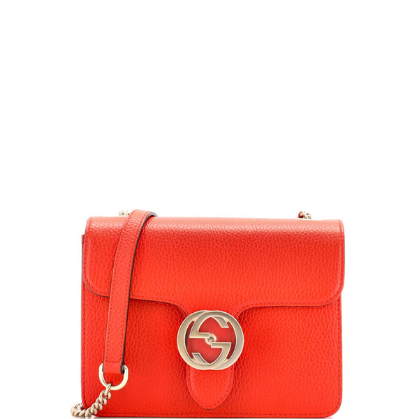 Interlocking Shoulder Bag Leather Small