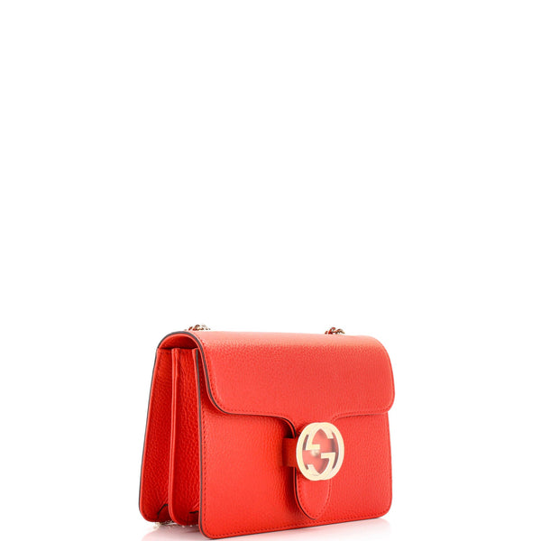 Interlocking Shoulder Bag Leather Small