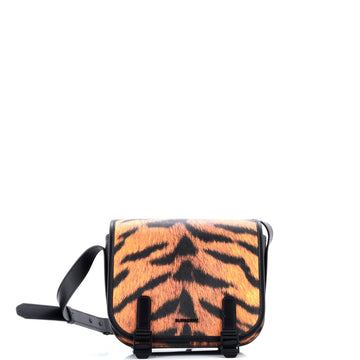 Double Buckle Flap Messenger Bag Printed