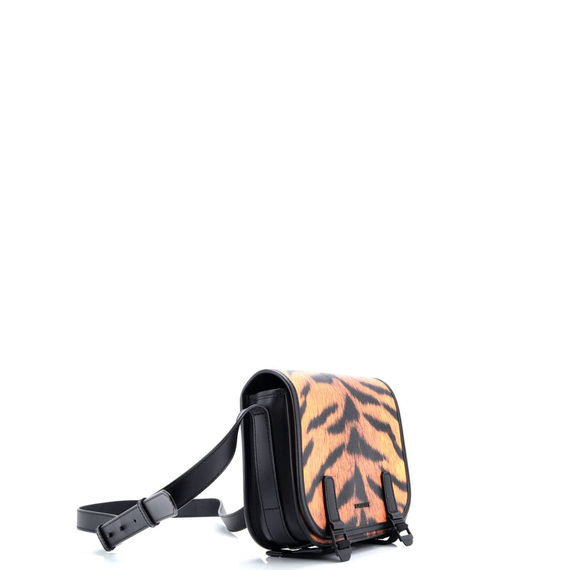 Double Buckle Flap Messenger Bag Printed