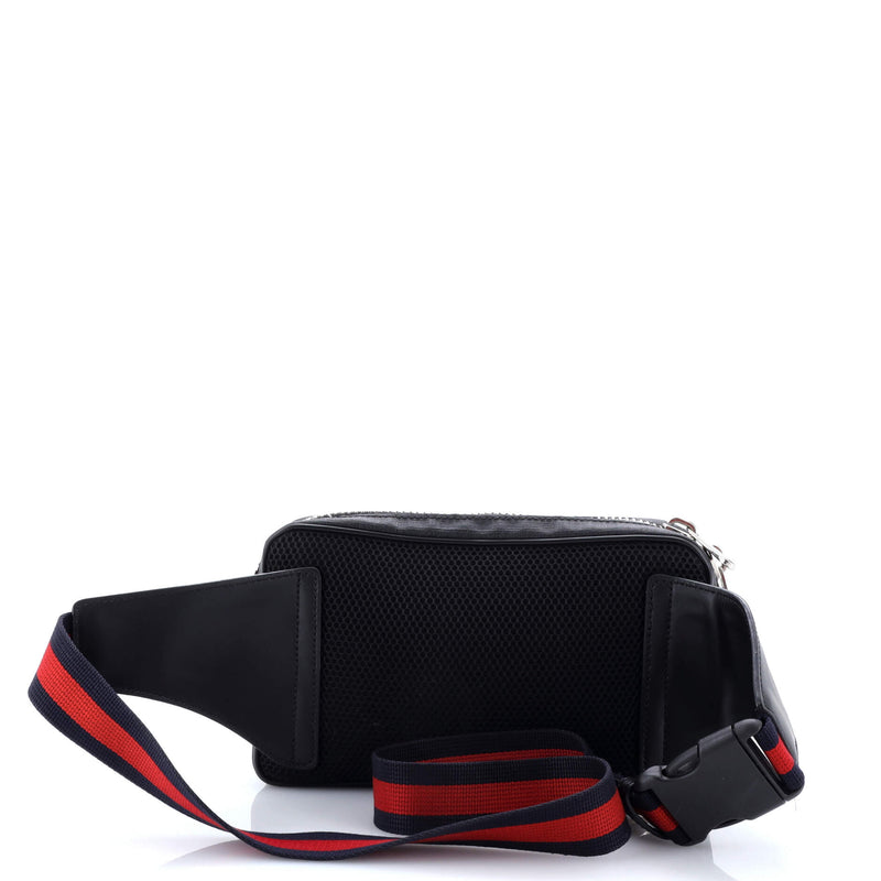 Soft Zip Belt Bag Gg Coated Canvas Small