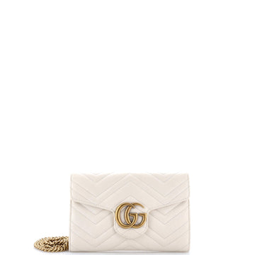 Gg Marmont Chain Wallet Matelasse