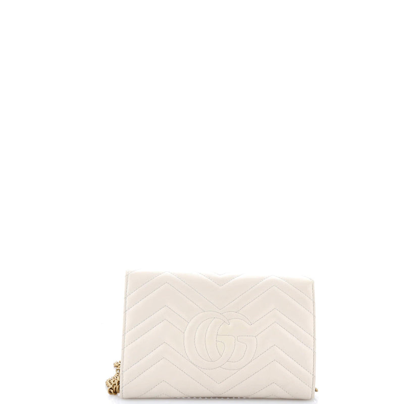 Gg Marmont Chain Wallet Matelasse